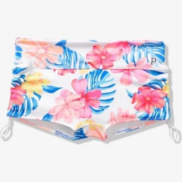 Victoria’s Secret Pink Swim Gym to Swim Ruched Sides Shortie Bikini Bottom - Picture 2 of 8